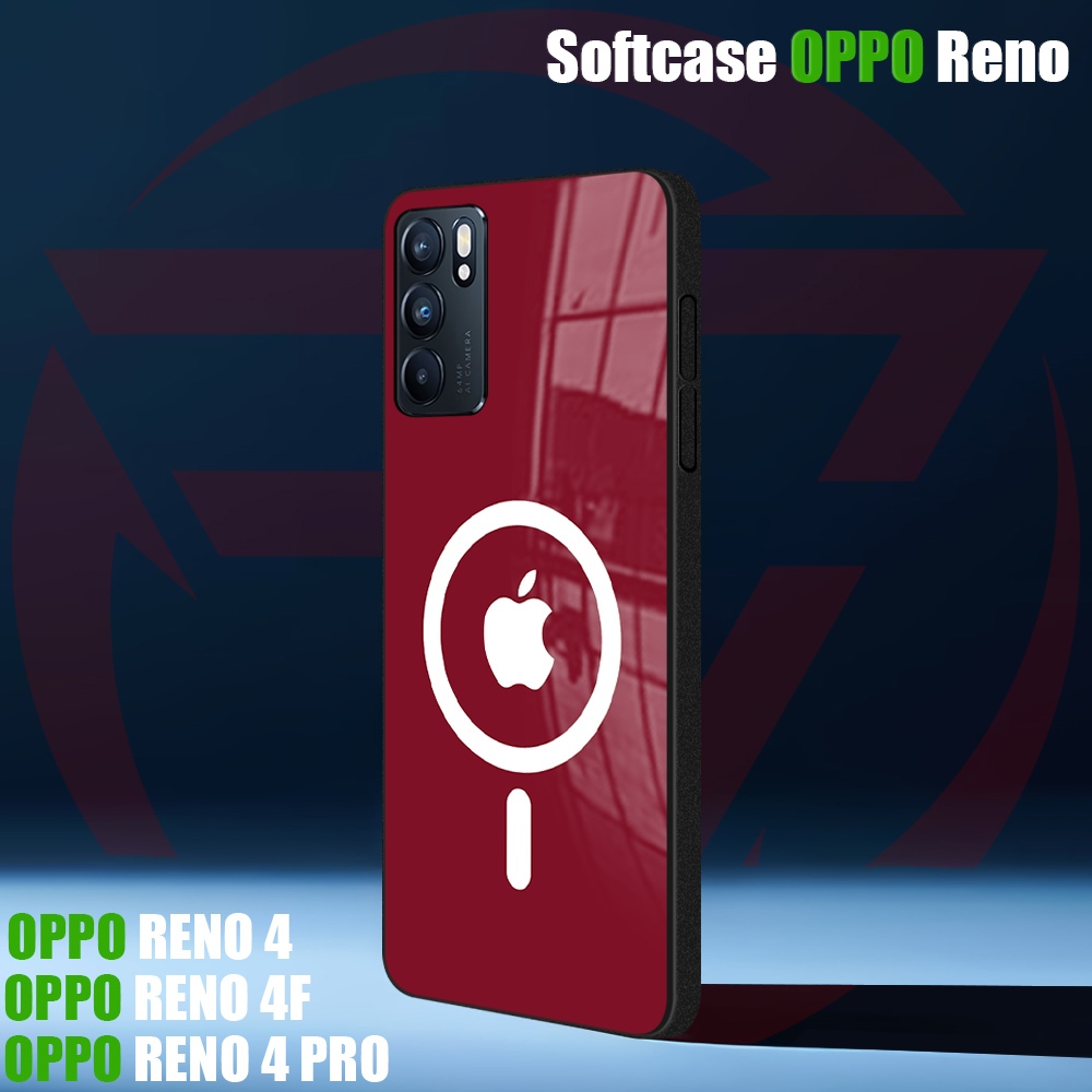 [AM50] Softcase Kilau OPPO Reno 4 4F 4PRO |  5 5F | 6 Sinyal 4G 5G | 7 Sinyal 5G | Case Kaca Mika Pe