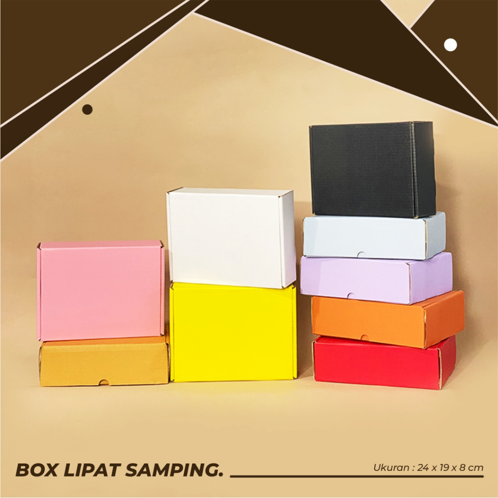 

BOX/KARDUS LIPAT SAMPING UK. 24 x 19 x 8 cm - Giftbox/Karton/Packaging/Hampers/Kado
