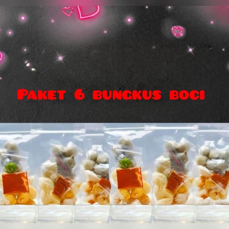 

paket 6 bungkus BOCI_ baso aci siap saji instan