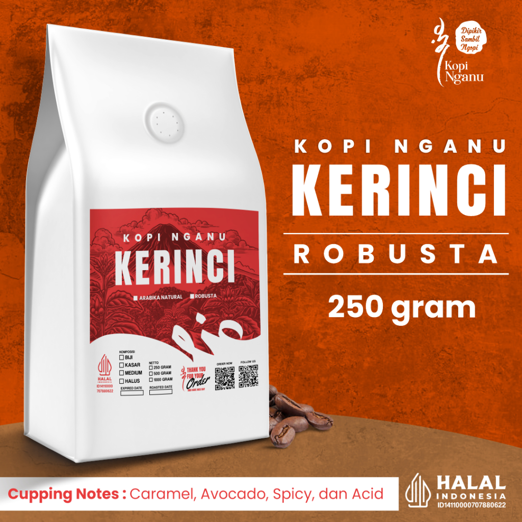 

Kopi Robusta Kerinci Premium 250g Fresh Roasted Rasa Asli Nusantara