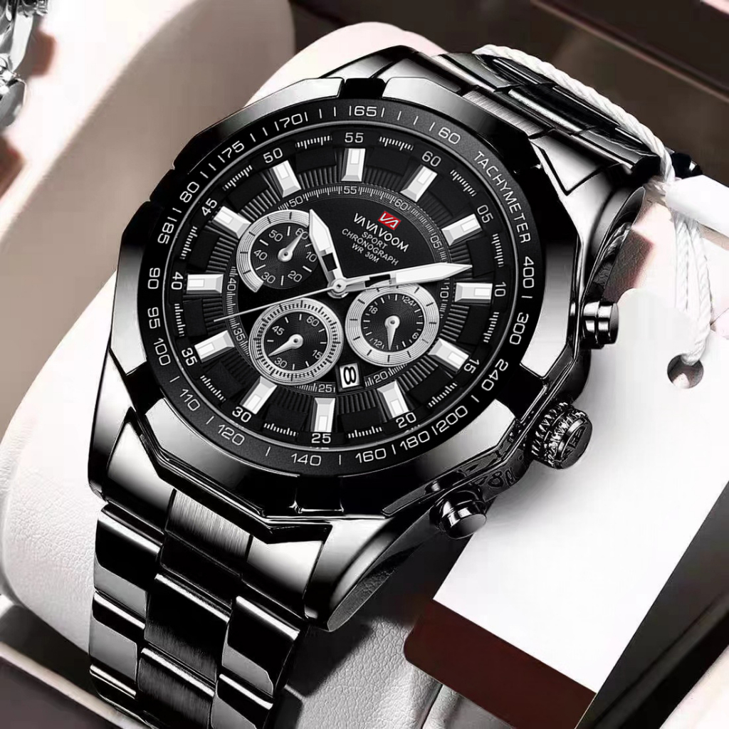 Jam Tangan Pria New Model Vavavoom Asli Tahan Air Premium Original Lexier Terbaru Kasual Bisnis Dial