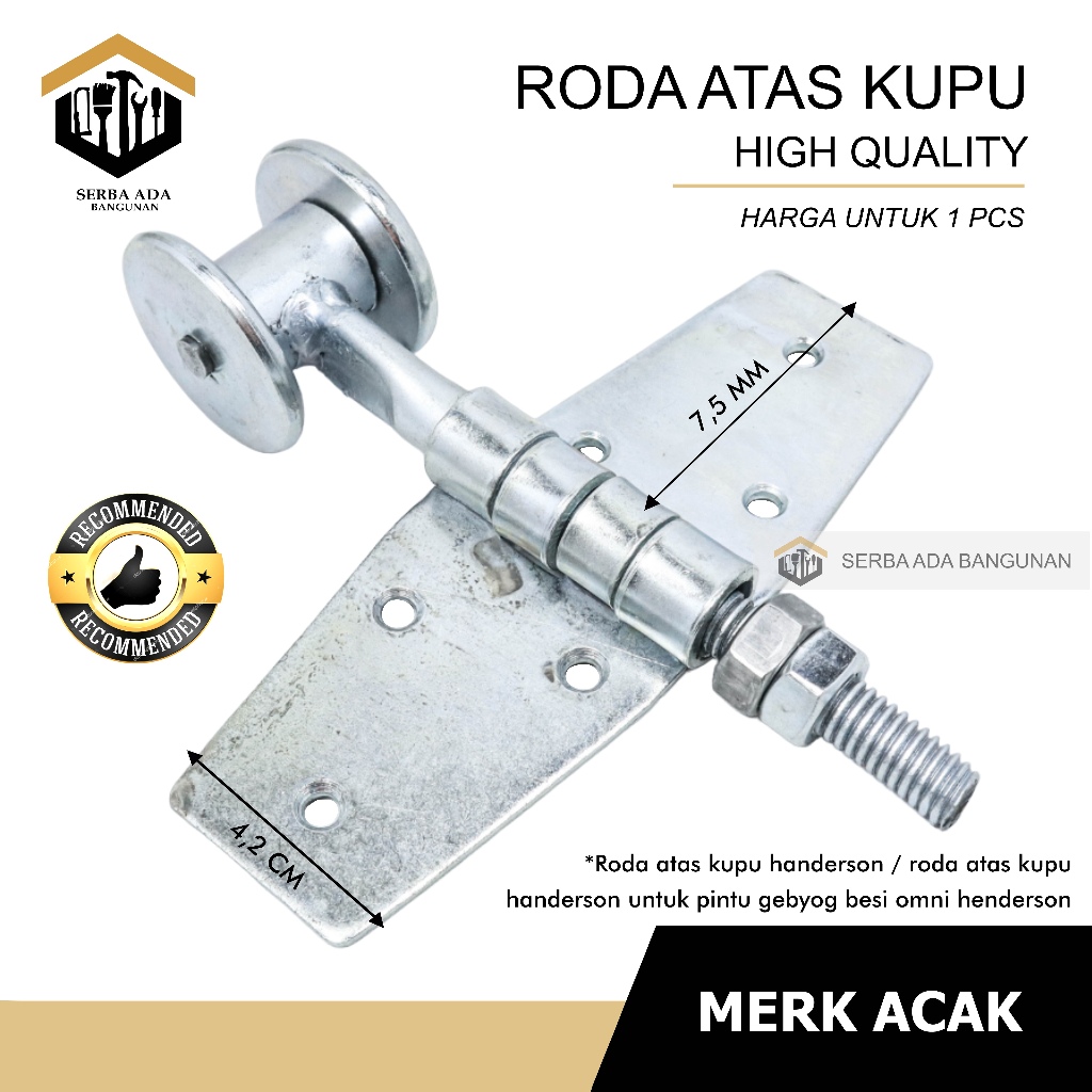 SAB Roda atas kupu roda gantung pintu lipat handerson aksesoris pagar Roda atas kupu roda gantung pi