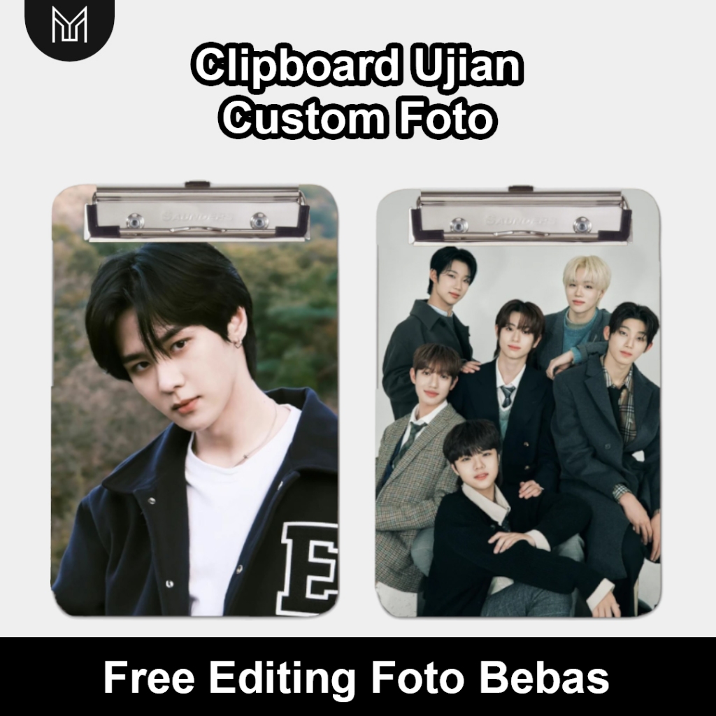 

[TANPA PO] Clipboard/Taplak Ujian Custom Foto Bebas, Termurah Premium Laminasi BISA COD