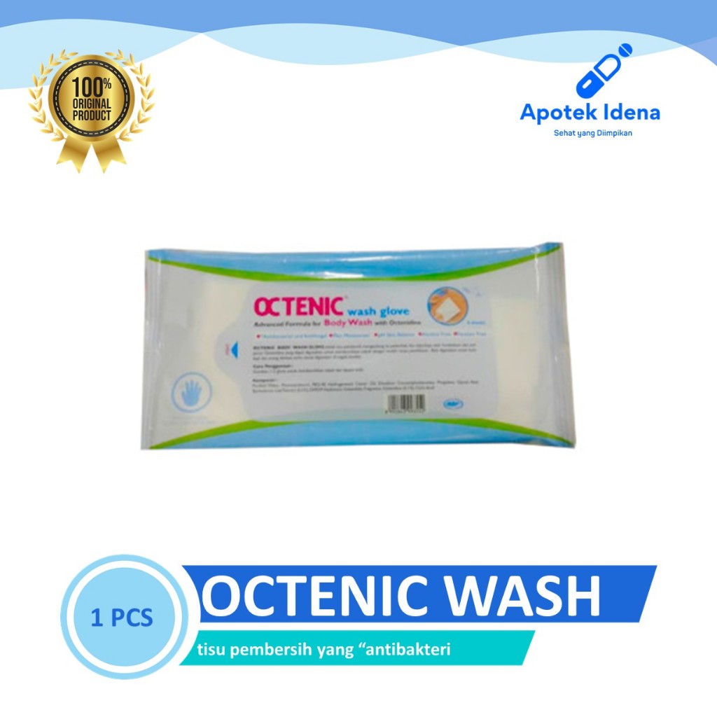 OCTENIC WASH GLOVE / WASH LAP octenic body wash glove/TISU UNTUK LUKA