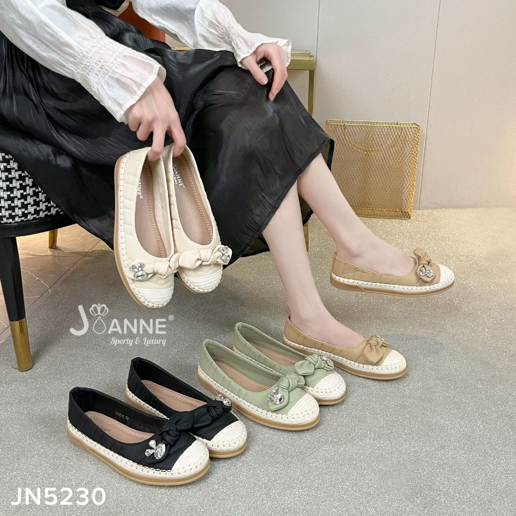 JOANNE FOOTWEAR Ribbon Rabbit Flats Sepatu Wanita #JN5230