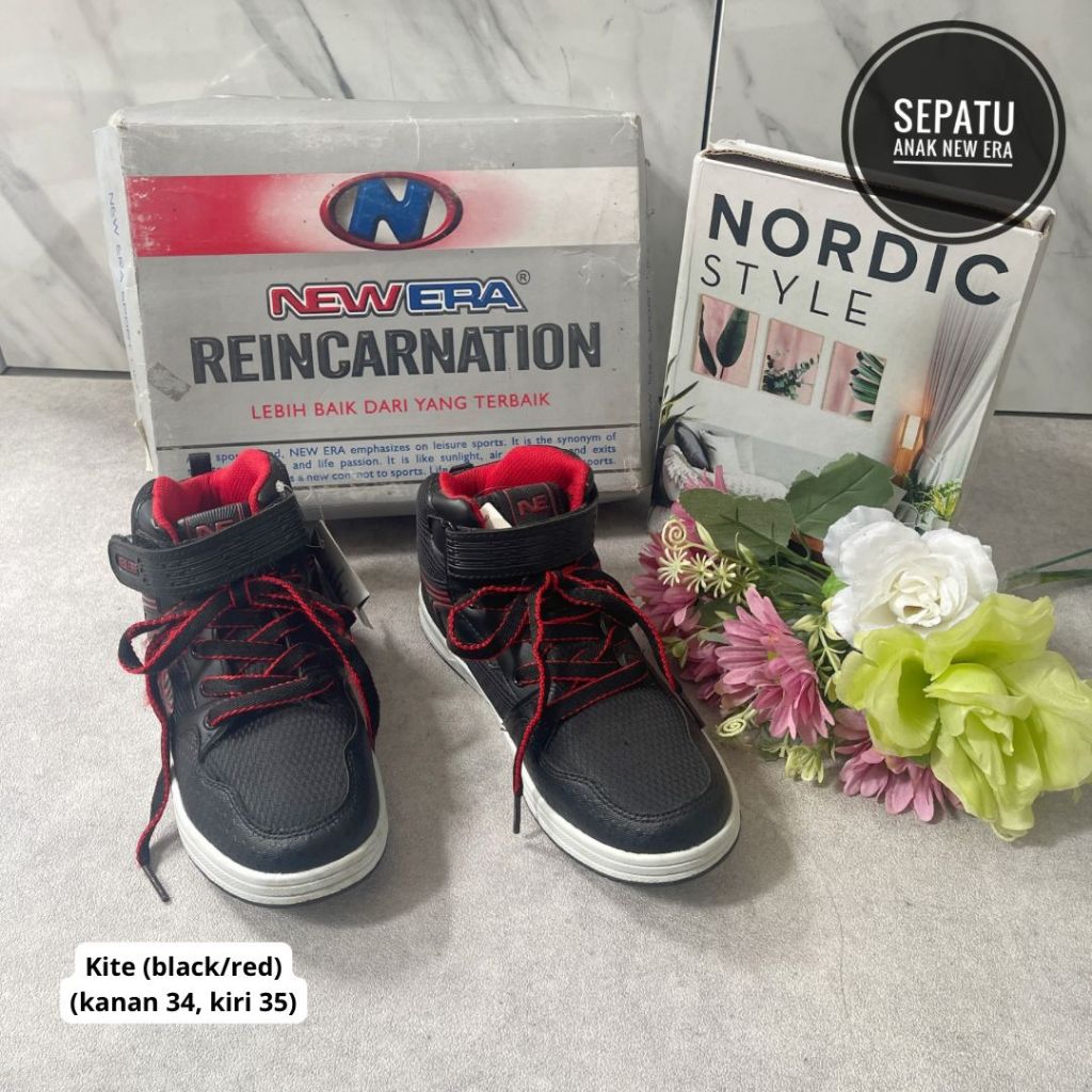 SEPATU ANAK NEW ERA HITAM COWOK ORIGINAL