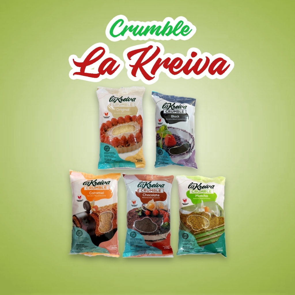 

La kreiva crumble 250 gram cocok untuk hiasan donat atau kue