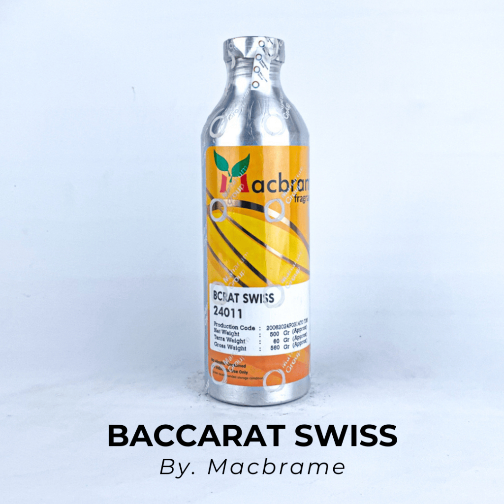 BIBIT PARFUM BACCARAT SWISS BY MACBRAME SEGEL PABRIK 1 KG-500 ML