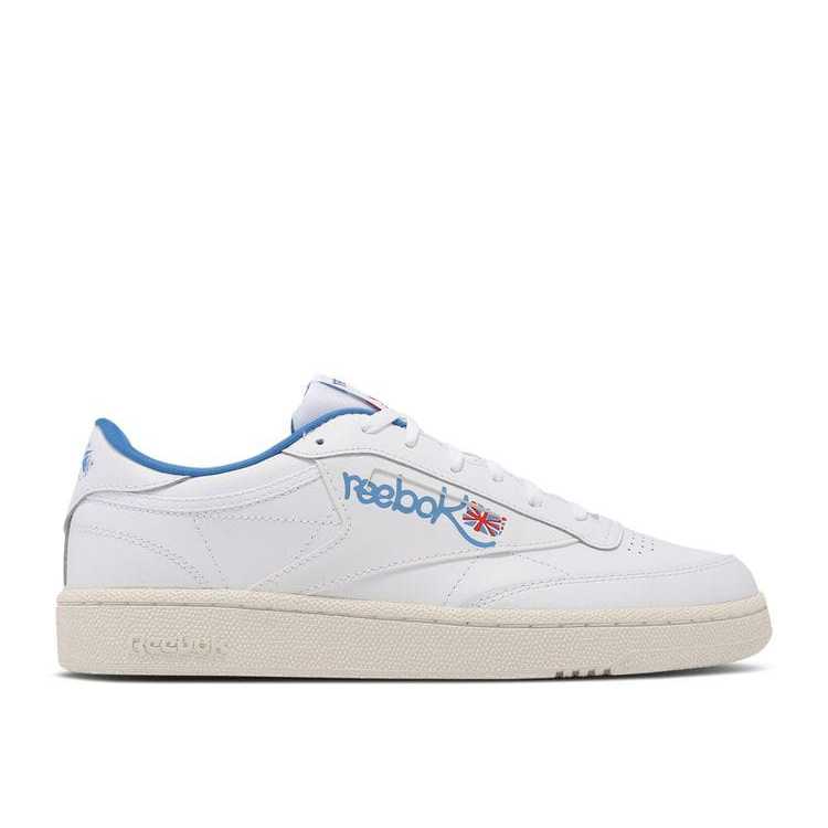 Sepatu sneakers pria Reebok Club C 85 White/Chalk/Blue Sneakers