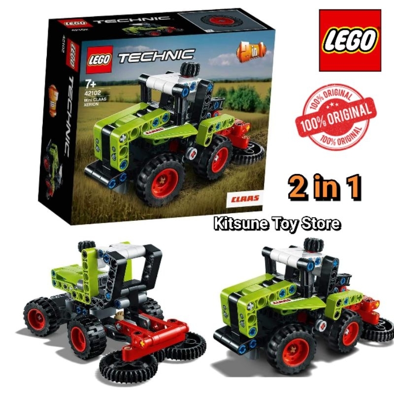 Lego Technic 42102 Mini Claas Xerion 2 in 1 Original - Mainan Balok Anak
