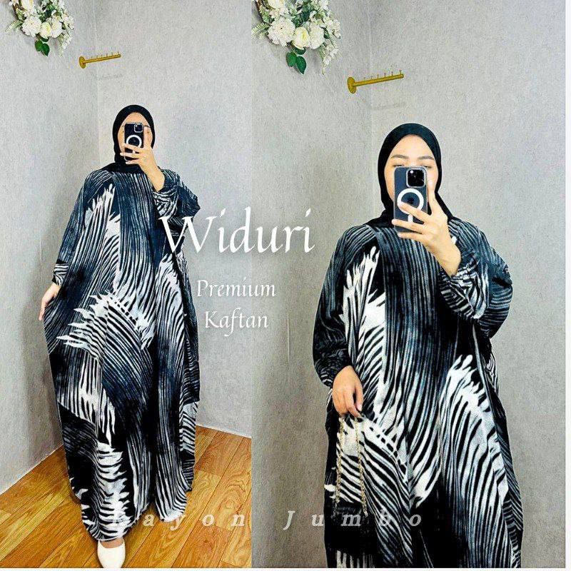 kaftan widuri rayon premium mewah terbaru / Home dress motif abstrak hitam putih terlaris
