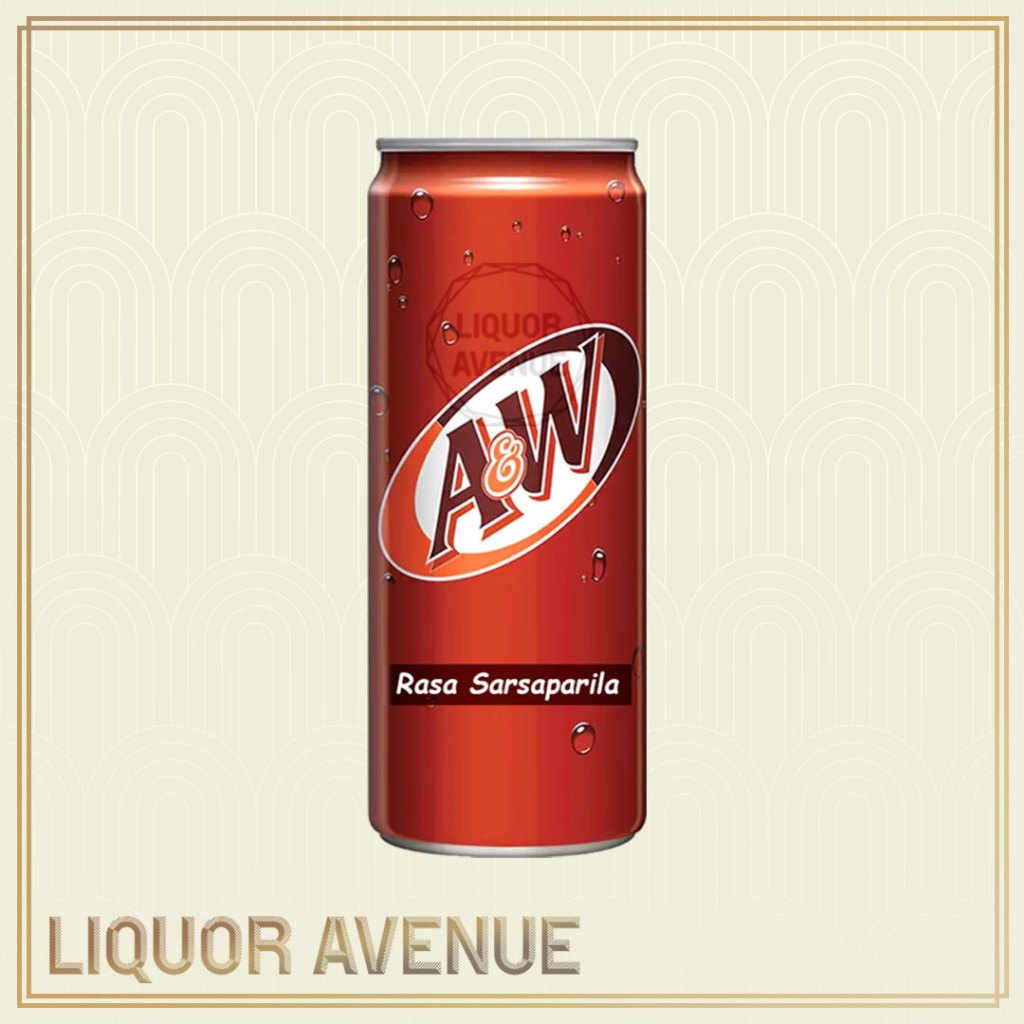 

A&W Sarsaparila Root Beer Can / AW Rootbeer Kaleng 250ml