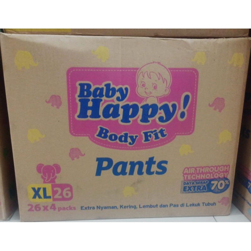 Baby Happy Pants 4 ball [1 karton] popok bayi murah pampers bayi promo