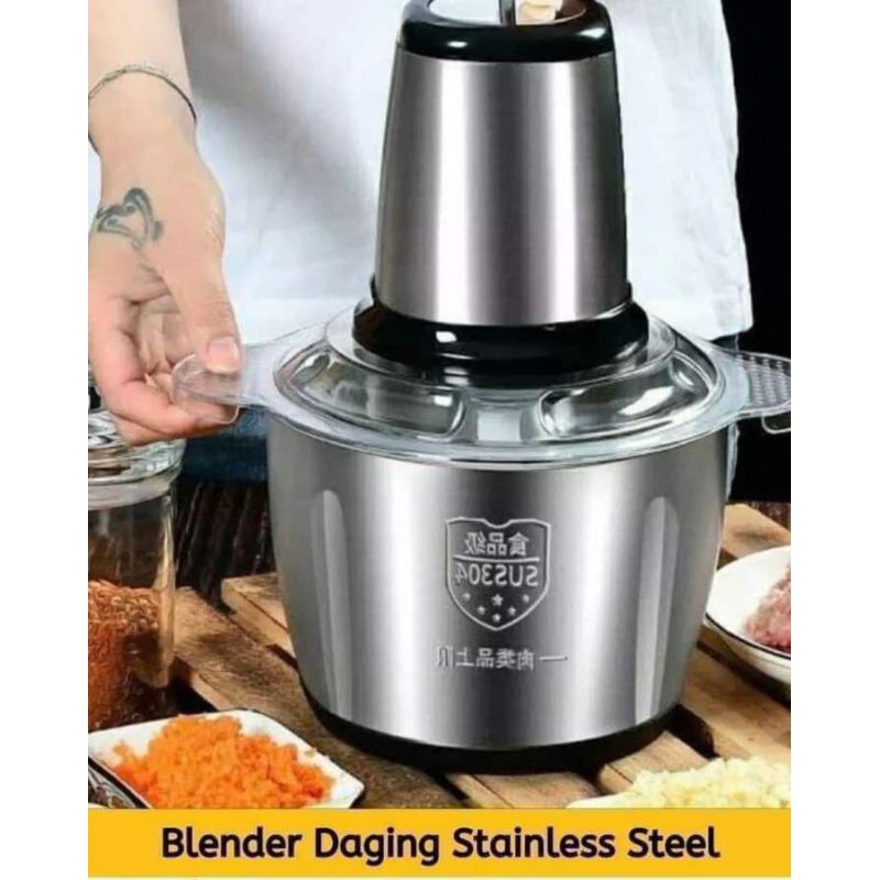 Blender Stainless/Blender portabel/Blender bumbu/Blender Daging Stainless Steel
