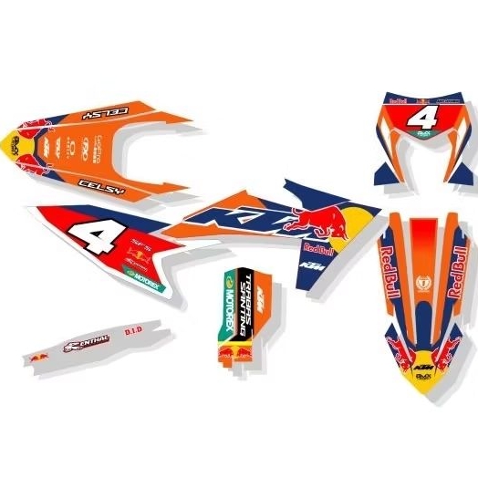 DECAL CUSTOME KTM EXC 300 2024 2025 FULL BODY BEBAS DESAIN