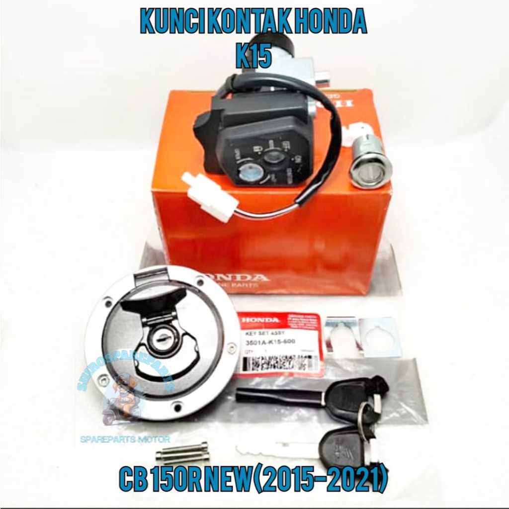 KUNCI KONTAK K15 ASLI ORIGINAL Motor HONDA CB 150R New (2015-2021) / LED KONCI STOP KONTAK SATU SET 