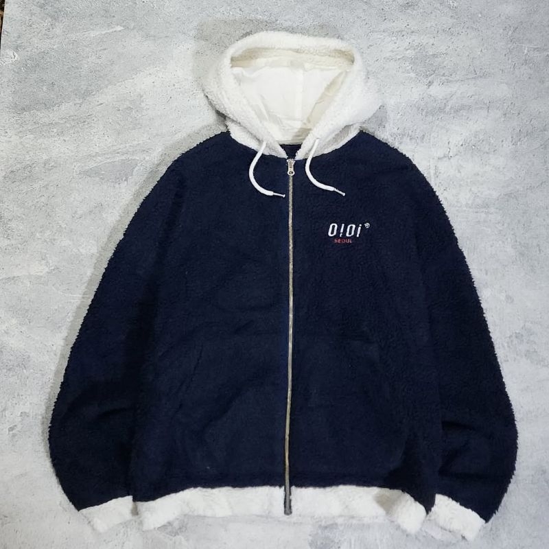 OIOI Zip Hoodie Sherpa Luar