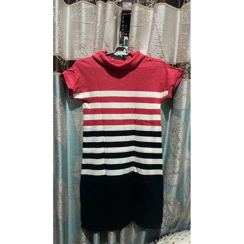 (PRELOVED) Dress Kickers - Pink Hitam Putih - Baju Bekas - Murah - Merk Mall - Original