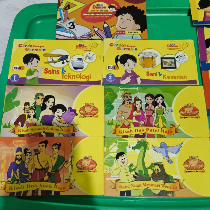 buku cerita kecerdasan emosi set 1-5 dancow, dongeng set, kuis cerdas set