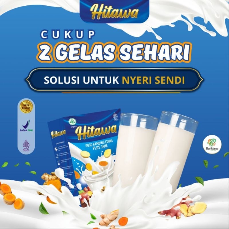 

HITAWA 10 Box Paket Reseller susu etawa premium terapi tulang dan sendi