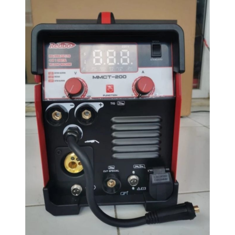 Mesin Las 4 in 1 Redbo MMCT 200 Mig Mma Cut Tig digital Welding Machine