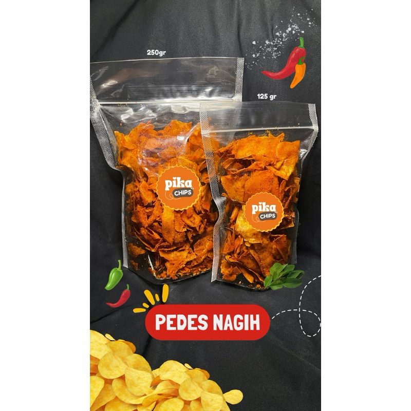 

kripik singkong pedas nagih 250gr dan 125gr