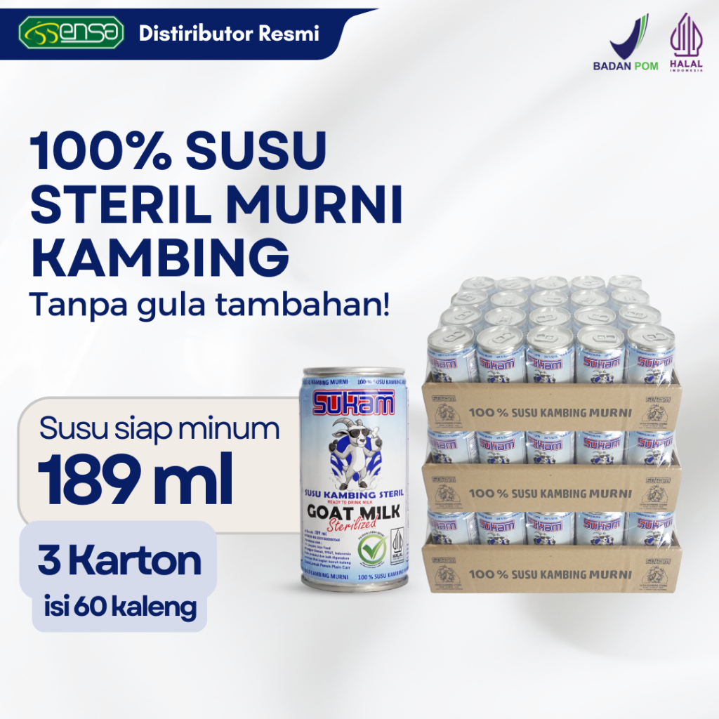 

Susu Steril Kambing SUKAM Paket 3 Karton