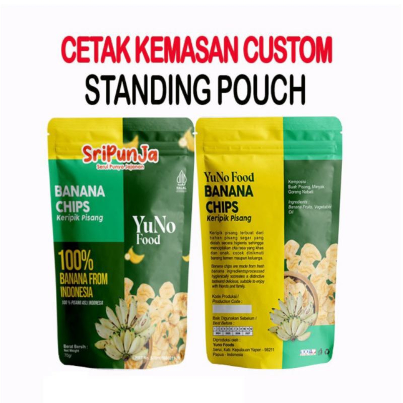 standingfouch custom 18x26 doff paperalufoill+ziplock