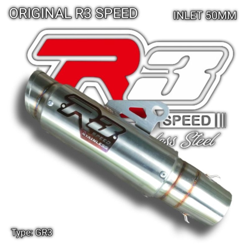 Silincer Knalpot Original R3 speed J3