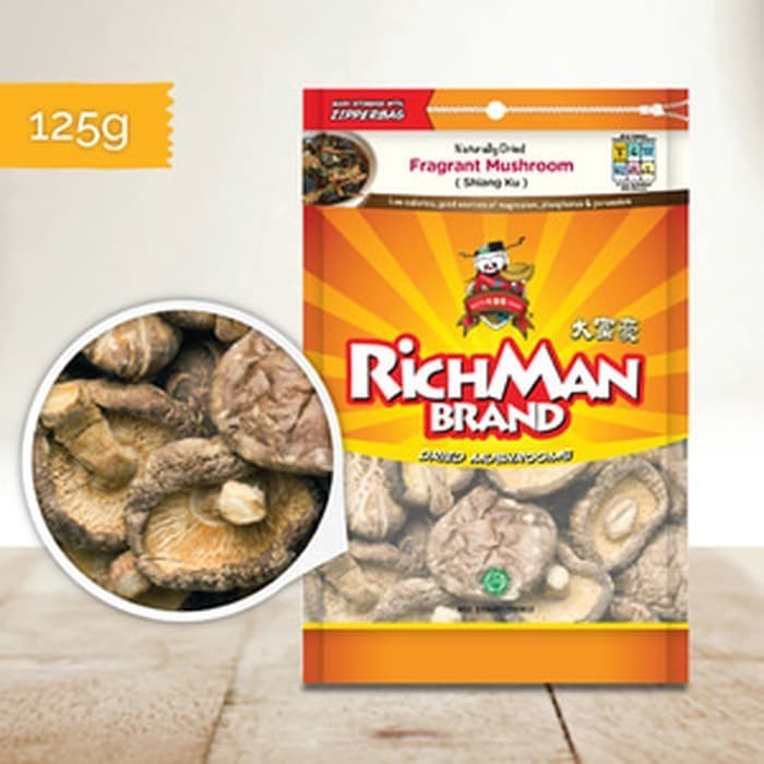 

jamur shitake shiang ku fragrant mushroom rich man 125