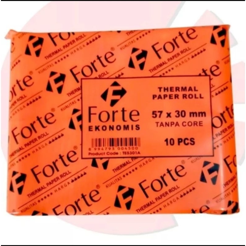 

Kertas Struk Kasir Thermal 57x30 Ekonomis / Pack 10 Roll