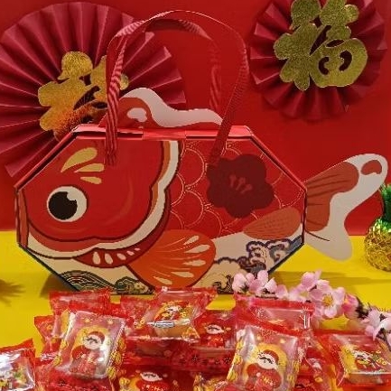 

Hamper Imlek CNY - KOI FISH - Nastar Taiwan 28 Sachet