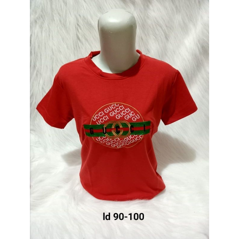 KAOS WANITA IMPORT BORDIR