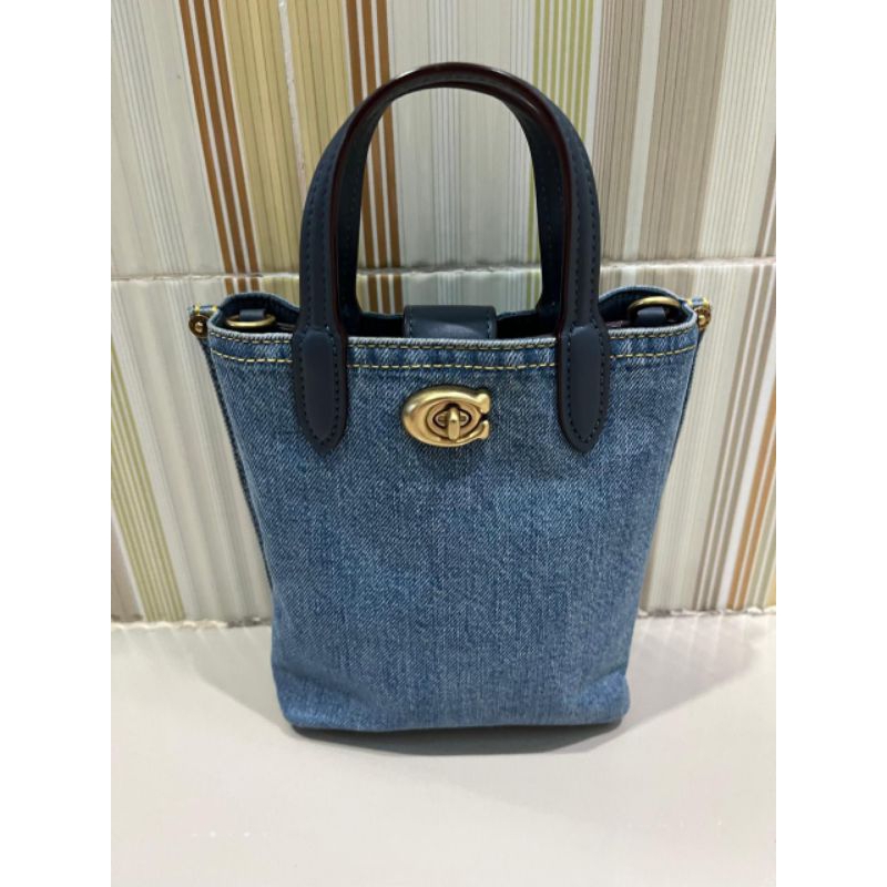 Coach sling bag denim