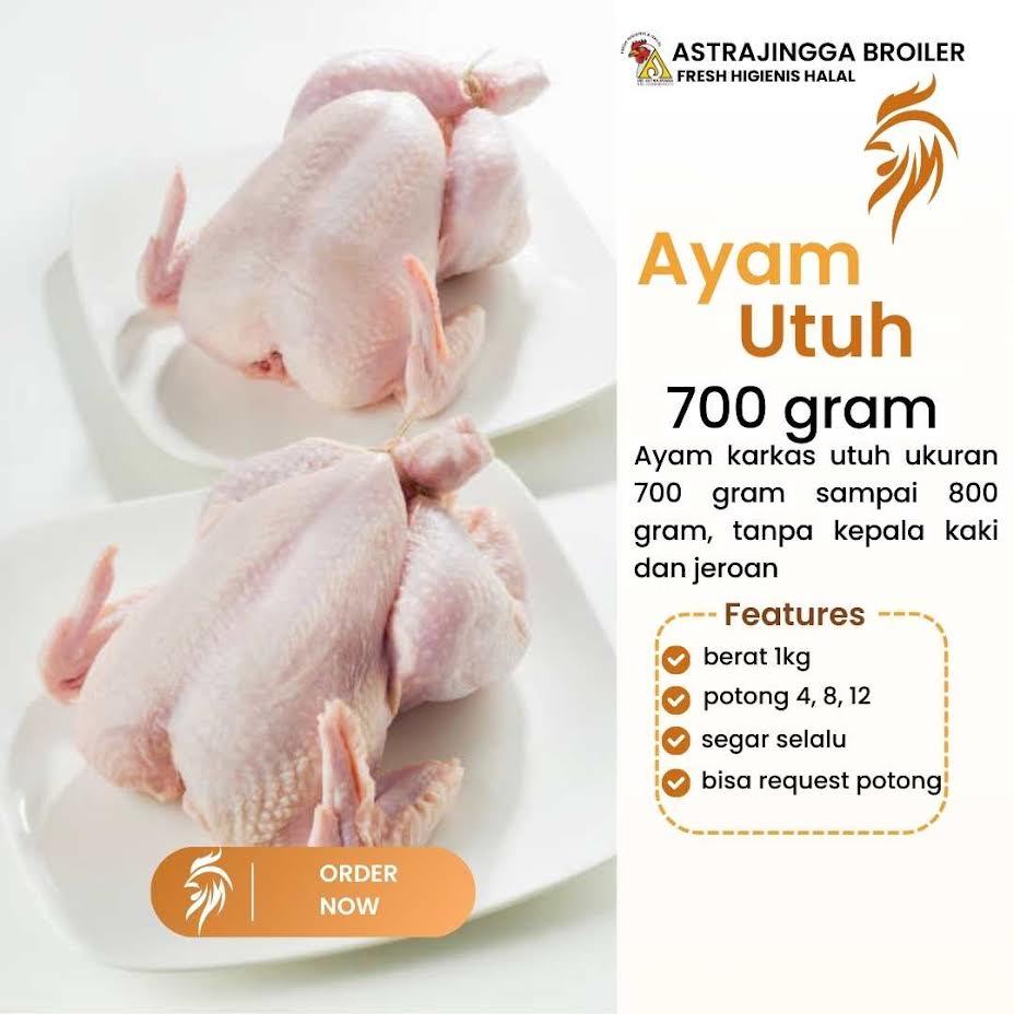

Ayam Pecel ukuran 700- 800 Gram astrajingga broiler