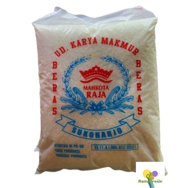 

Beras premium sukoharjo 2,5 kg asli beras kampung 100% pulen