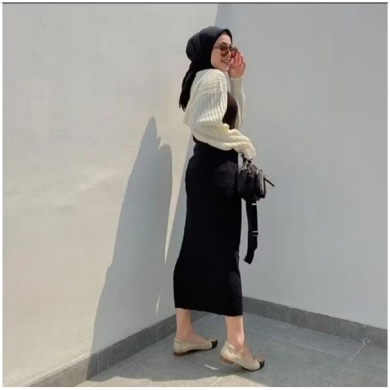 80 ROK SPAN SCUBA 7/9 ROK KANTOR ROK KULIAH ROK SEKOLAH ROK SANTAI