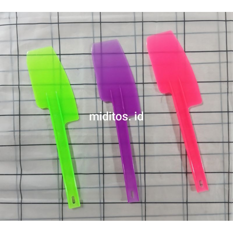 spatula solet plastik rainbow Solet pelet kue plastik Nice spatula murah serbaguna