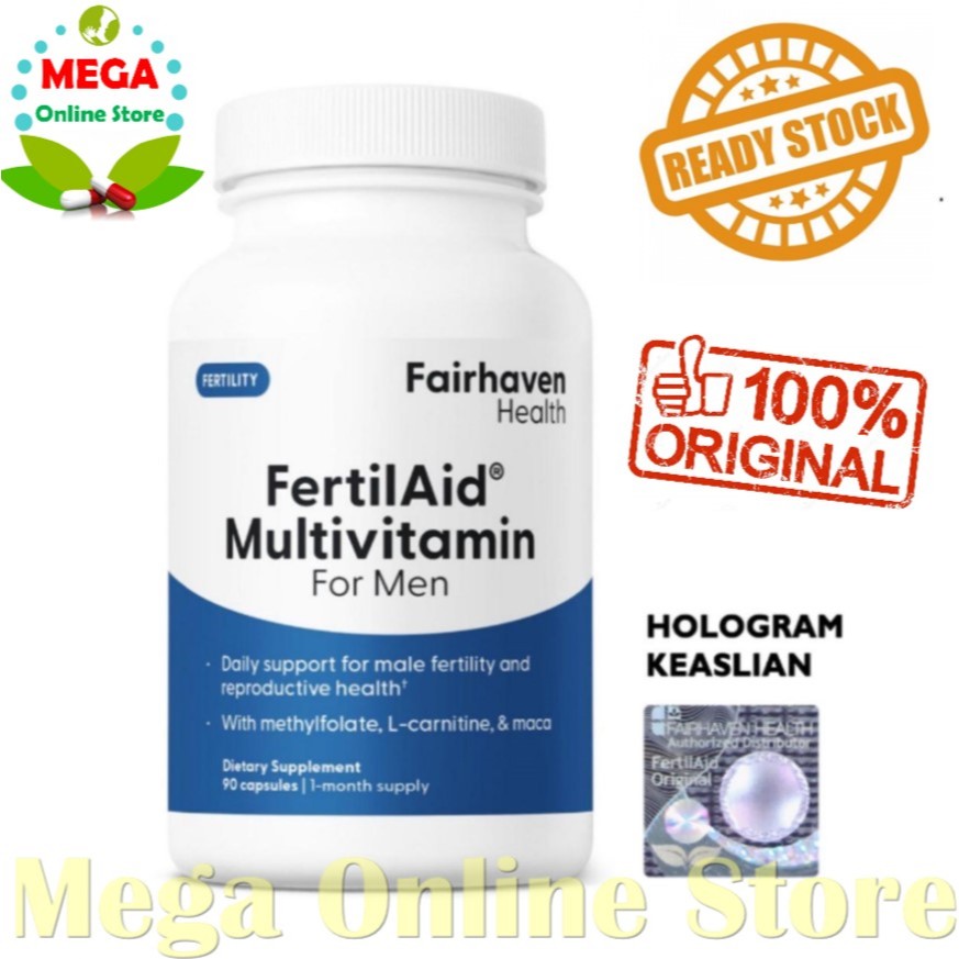 FertilAid Multivitamin untuk Pria - 90 Kapsul Suplemen Kesehatan Reproduksi Pria