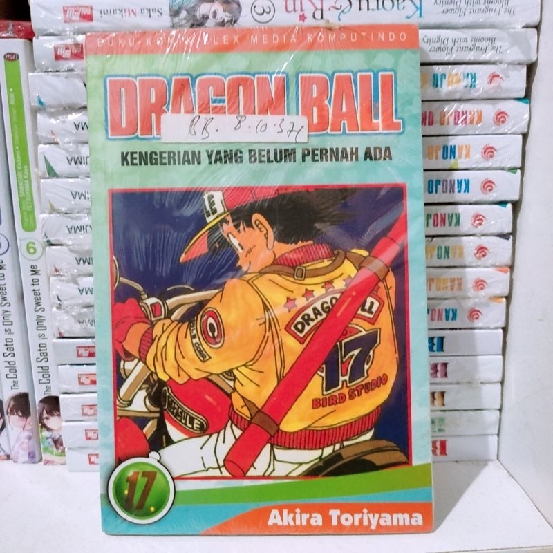 komik dragon ball cover hijau tosca vol 17 segel