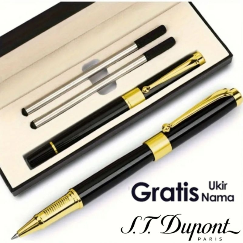 

Ballpoint Giftset Pen 2 in 1 Refill Pen St Dupont Roller Ball Sign Pen Gratis Grafir Nama