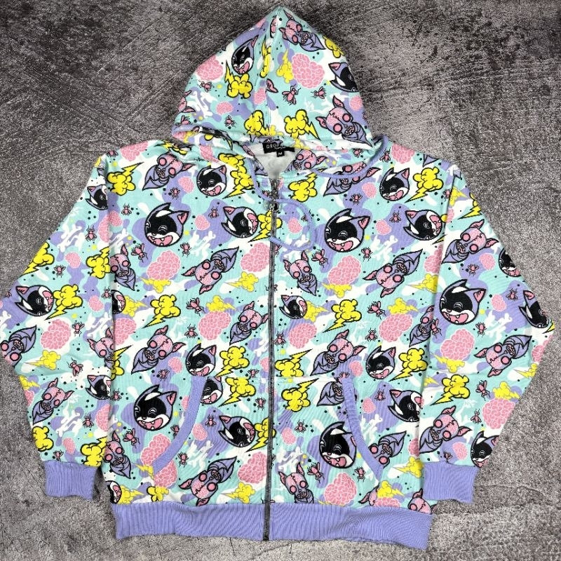 Hoodie Zipper Jacket Dropdead - Cats & Bats '07