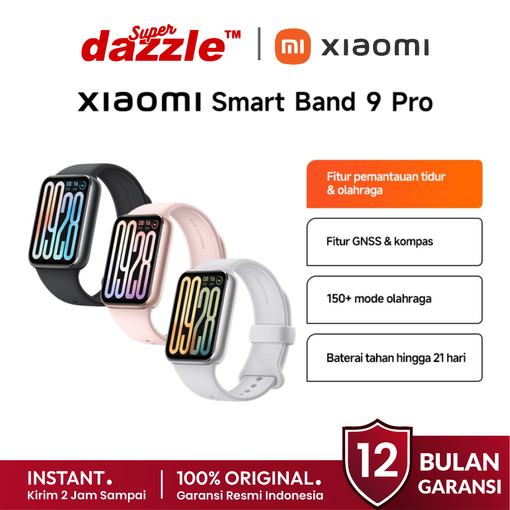 [ TERLARIS ] Smartwatch XIAOMI Smart Band 9 PRO Original 100% Garansi Resmi 12 Bulan Official Store 
