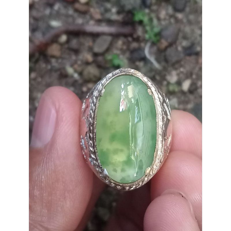 ✅ Batu Lumut Sungai Dareh Pucuk Pisang - Kristal ( Batu Akik Natural asli Dhamasraya - bukan bacan o