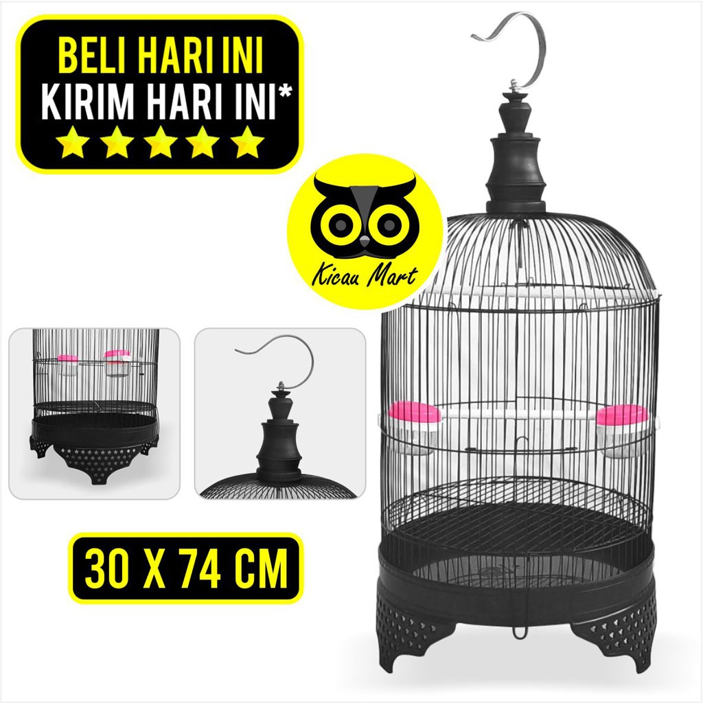 KICAU MART KHUSUS TERKIRIM 1 JAM INSTAN GRAB GOJEK Sangkar Kandang Lovebird Tanggung Fullset Gantung