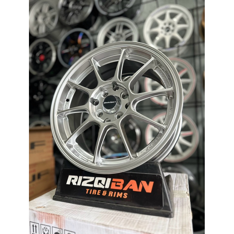velg mobil wedsport tc105 r15 hyper silver lebar 6,5 et42 kondisi baru