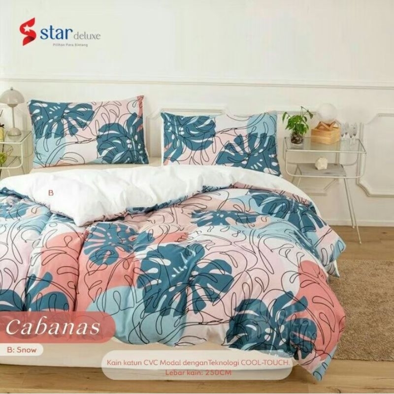 Set Sprei Motif Daun Monstera (banyak motif)