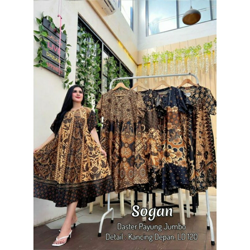 JUMBO- Daster Payung LD 120 Kain Rayon Busui Bumil Pekalongan
