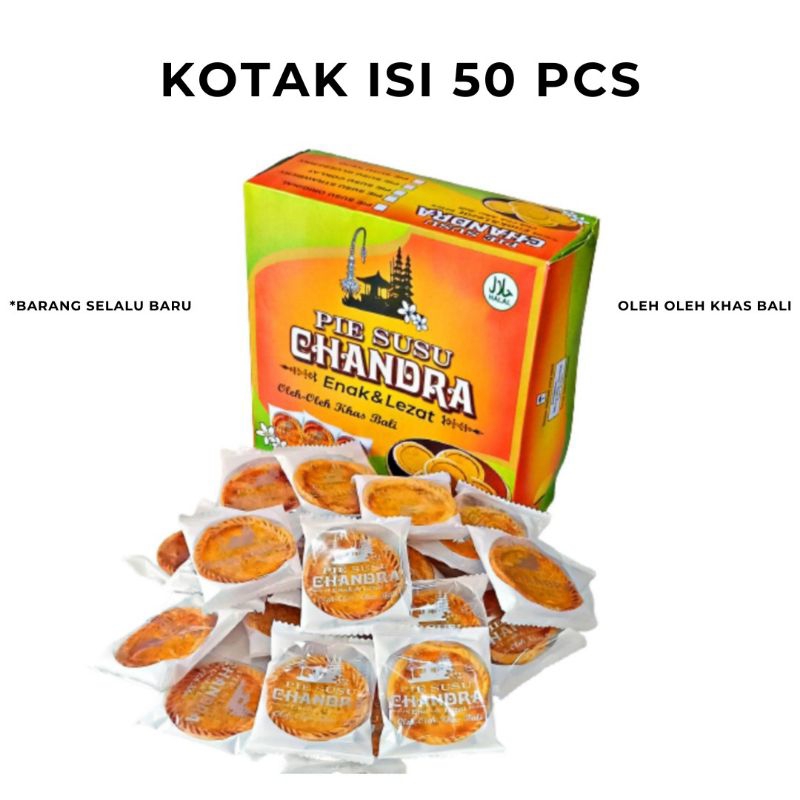 

Pie Susu Candra | Oleh - oleh Khas Bali | Free box candra | free box polos | 50 Pcs