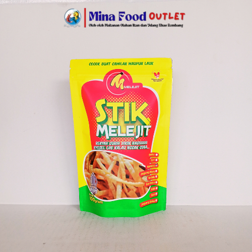 

STIK MELEJIT/ KERIPIK / KERUPUK/ STIK TERI IKAN 100 GRAM